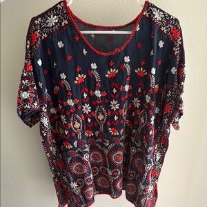 Johnny Was Embroidered Top